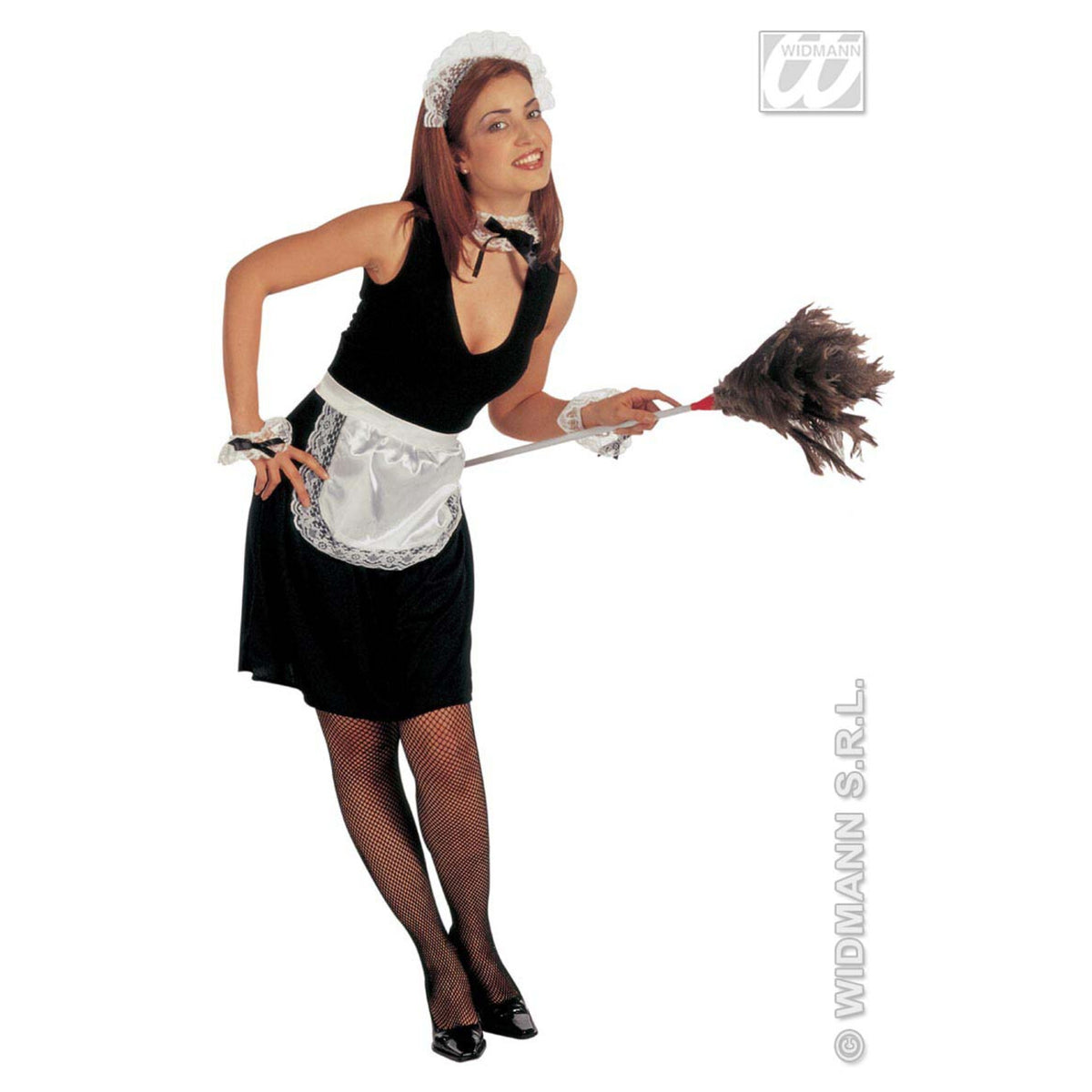 Op deze afbeelding zie je een Accessoires, van het merk Widmann. Set Kamermeisje Franse Kamermeid Kostuum Vrouw