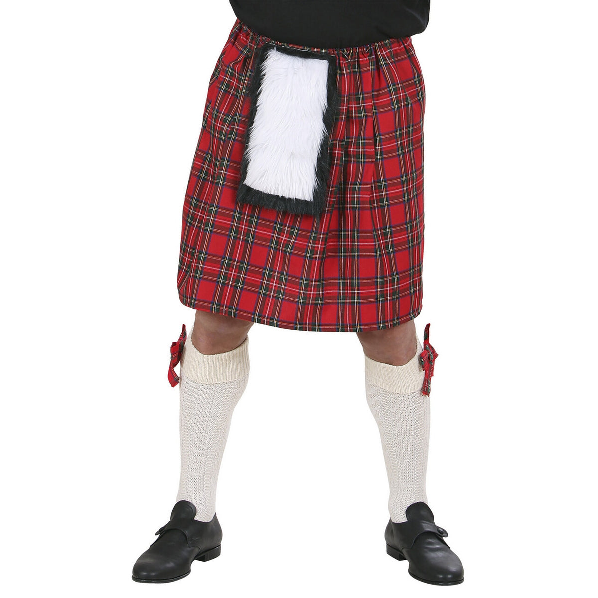 Op deze afbeelding zie je een Kostuums, van het merk Widmann. Schotse Kilt Rode Ruiten Man