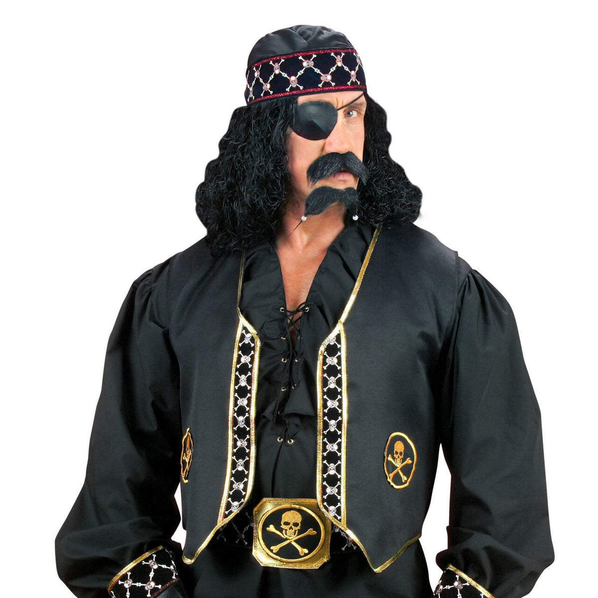 Op deze afbeelding zie je een Kostuums, van het merk Widmann. Piratenvest Man