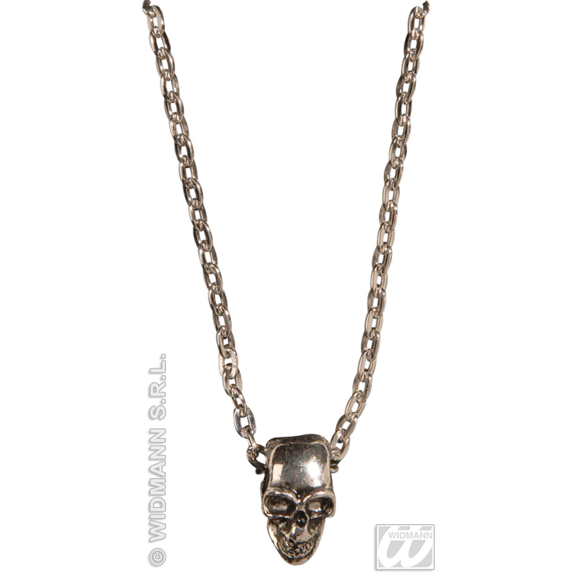 Op deze afbeelding zie je een Accessoires, van het merk Widmann. Ketting Schedel