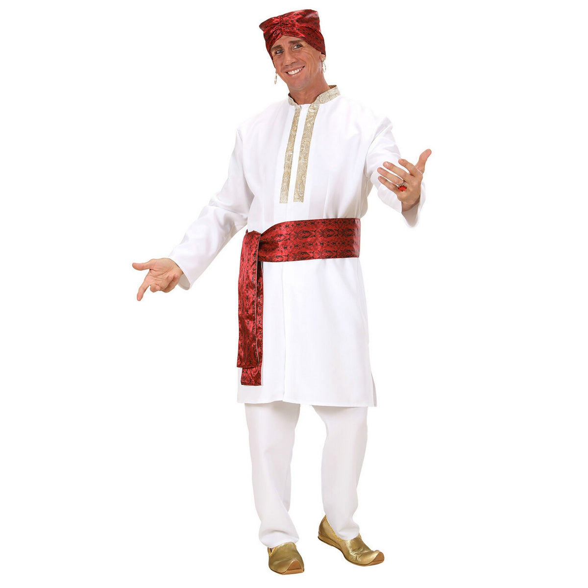 Op deze afbeelding zie je een Kostuums, van het merk Widmann. Bollywood Ster Vliegend Tapijt Kostuum Man