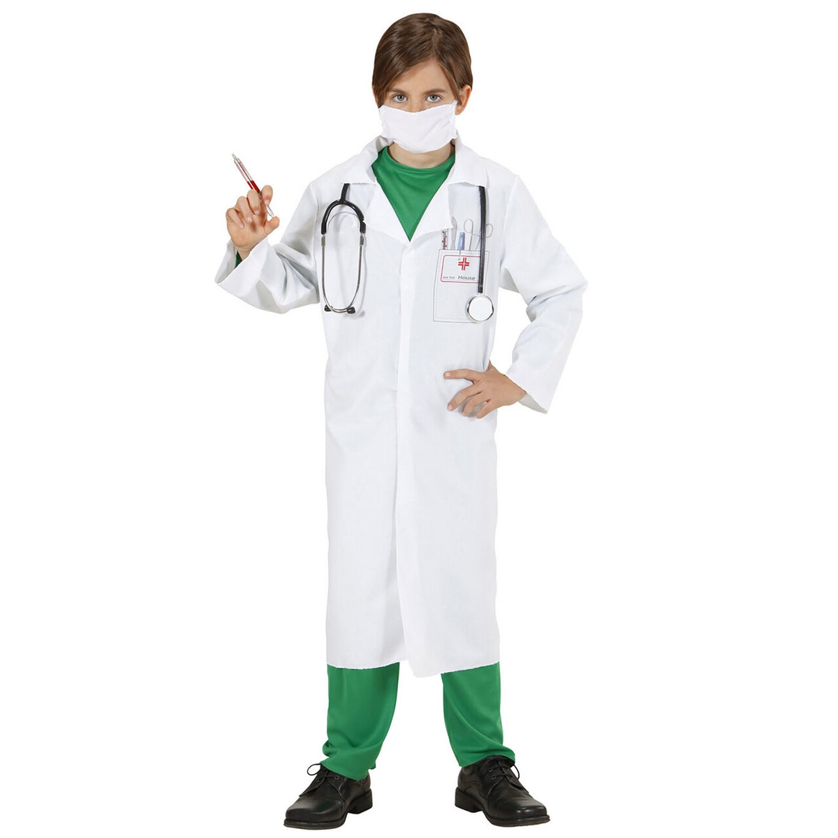 Op deze afbeelding zie je een Kostuums, van het merk Widmann. Dokter Kind Dr Surgeon Kostuum Kind
