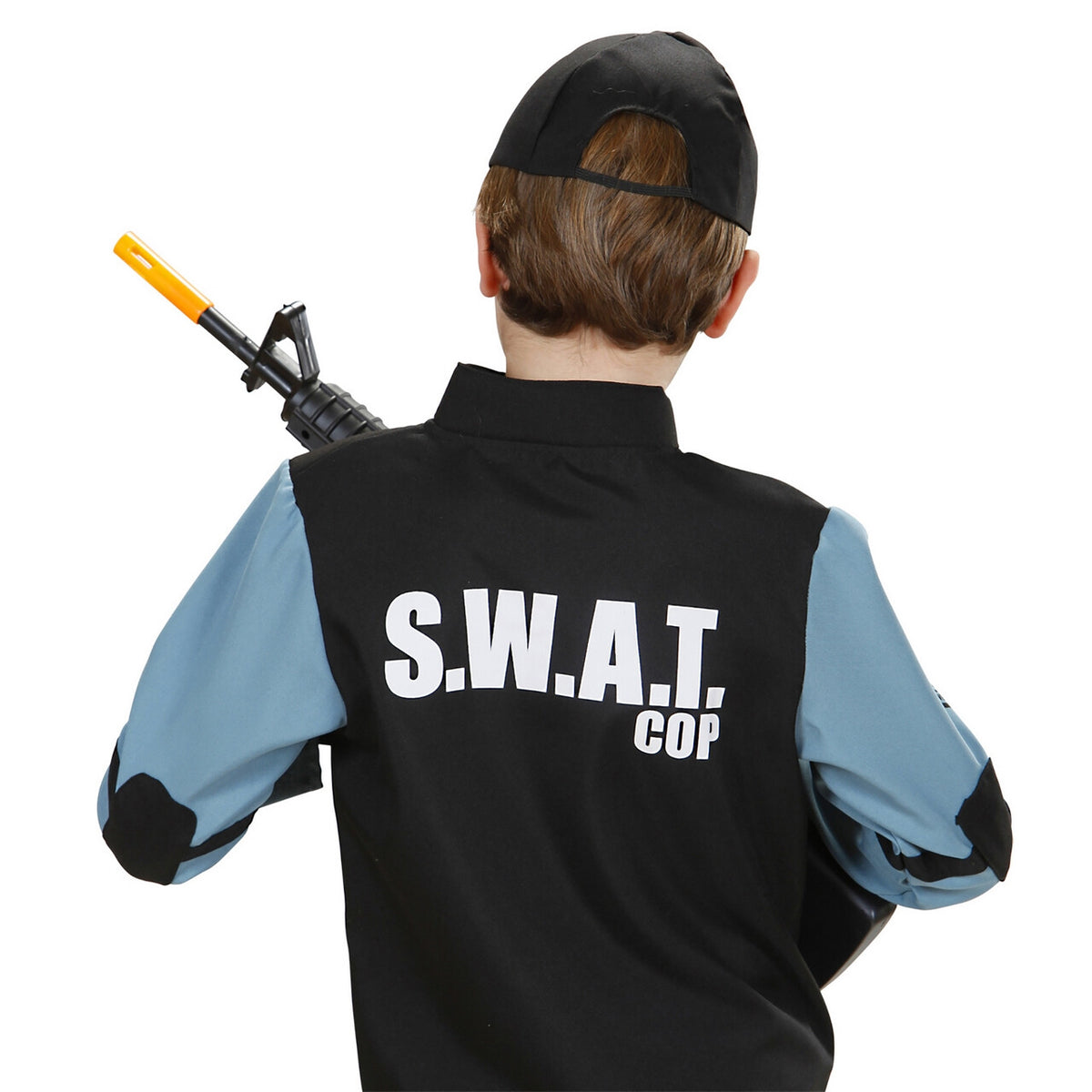 Op deze afbeelding zie je een Kostuums, van het merk Widmann. S.w.a.t. Kind Kostuum Jongen