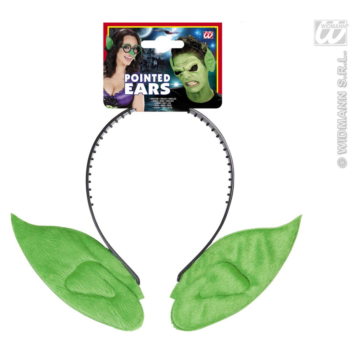 Op deze afbeelding zie je een Accessoires, van het merk Widmann. Hoofdband Met Puntoren, Groen