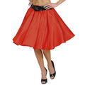 Jupe En Satin Avec Jupon Rouge