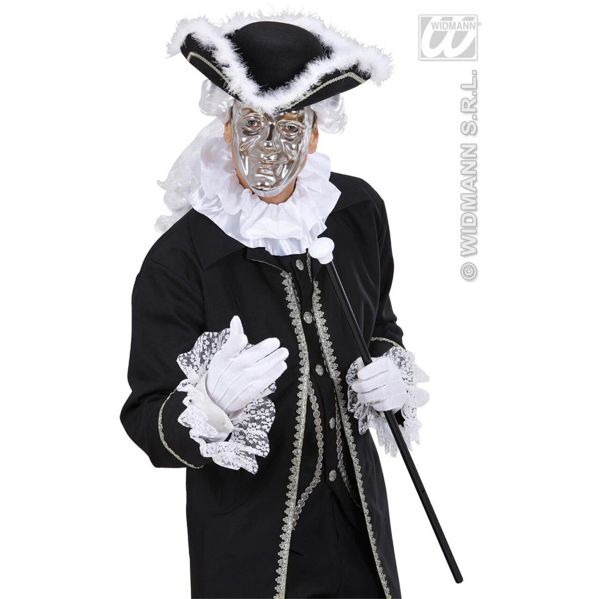 Op deze afbeelding zie je een Accessoires, van het merk Widmann. Choker Satijn