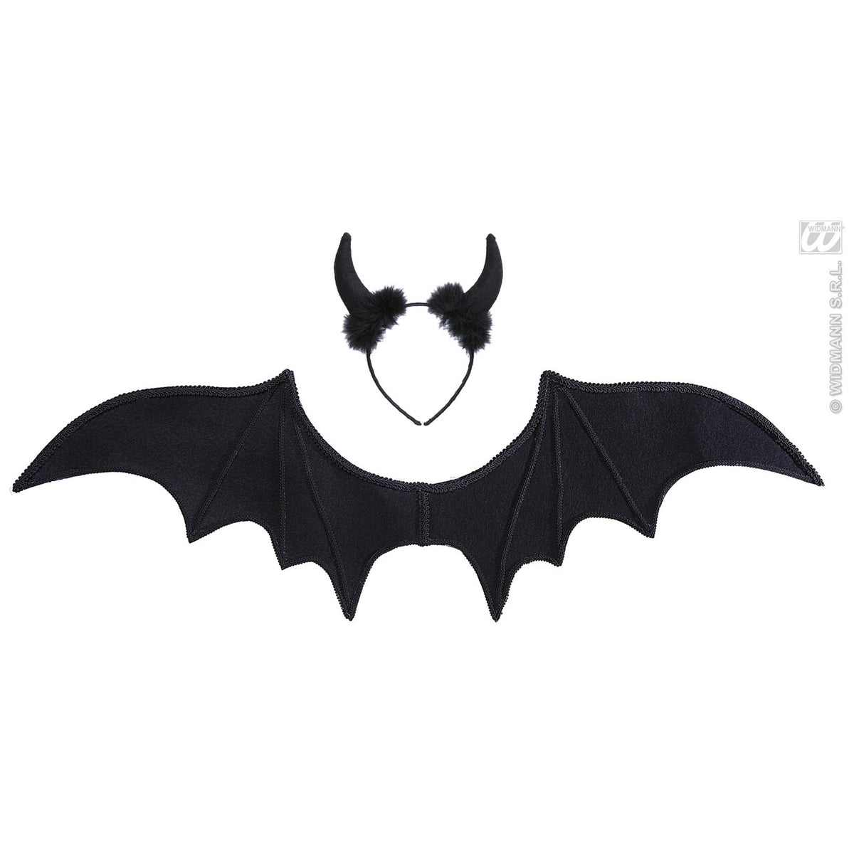 Op deze afbeelding zie je een Accessoires, van het merk Widmann. Duivel Set Zwart