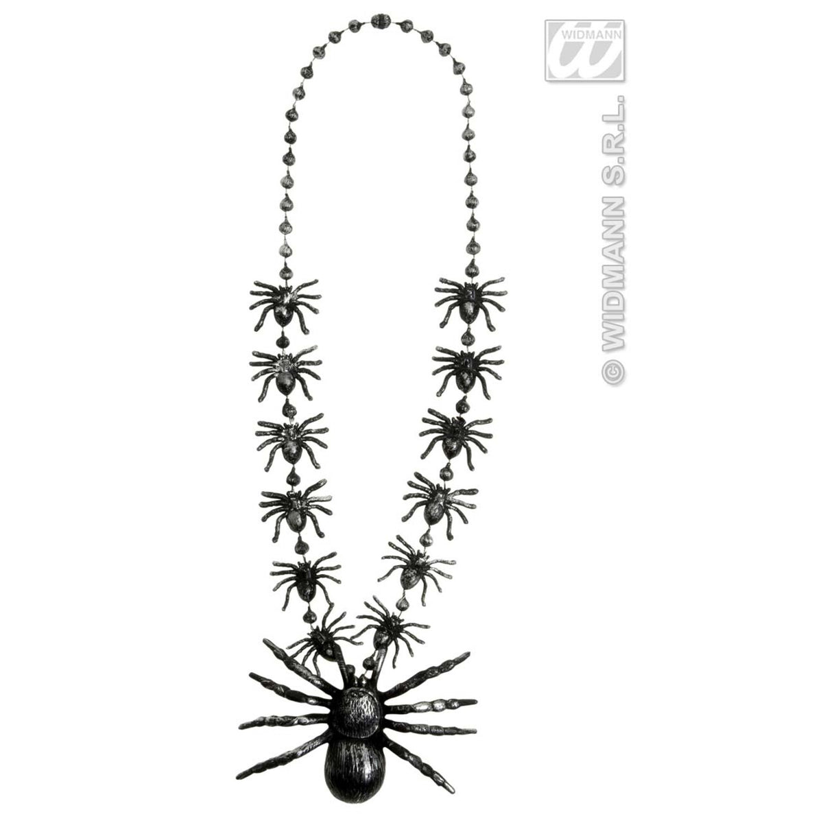 Op deze afbeelding zie je een Accessoires, van het merk Widmann. Ketting Spinnen 40 Centimeter