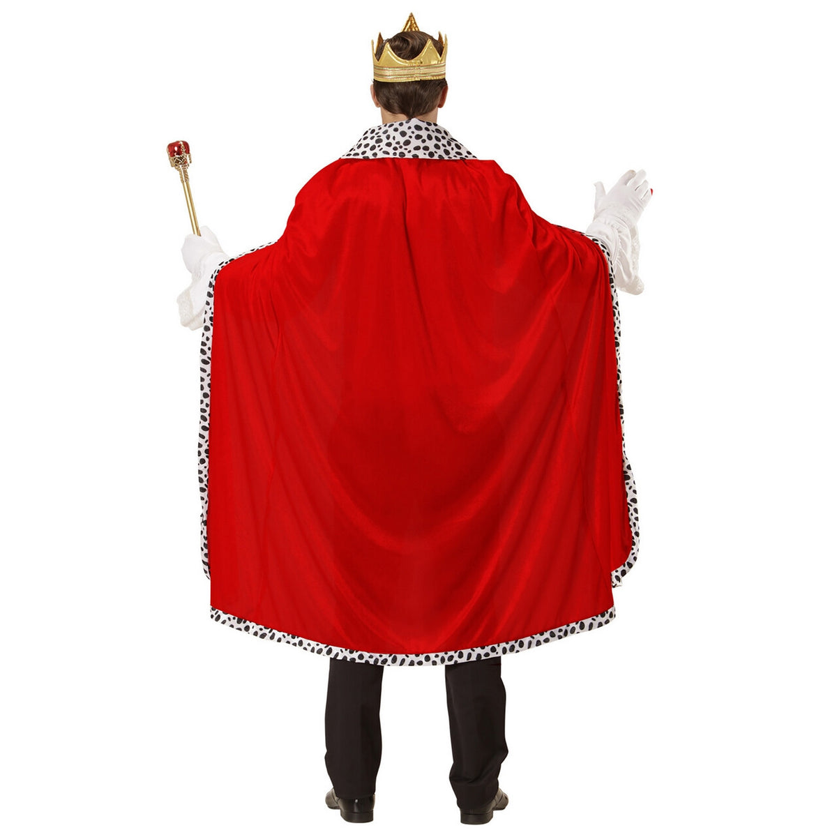 Op deze afbeelding zie je een Kostuums, van het merk Widmann. Monsieur Royal Koningsmantel Met Kroon