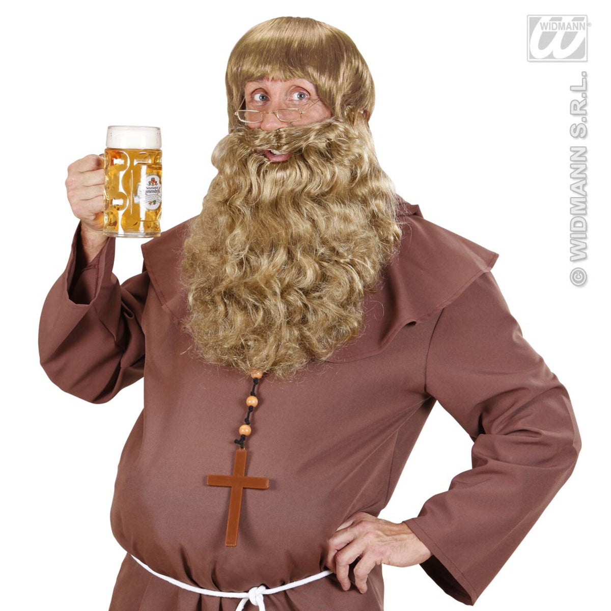 Op deze afbeelding zie je een Accessoires, van het merk Widmann. Maxi Baard Blond