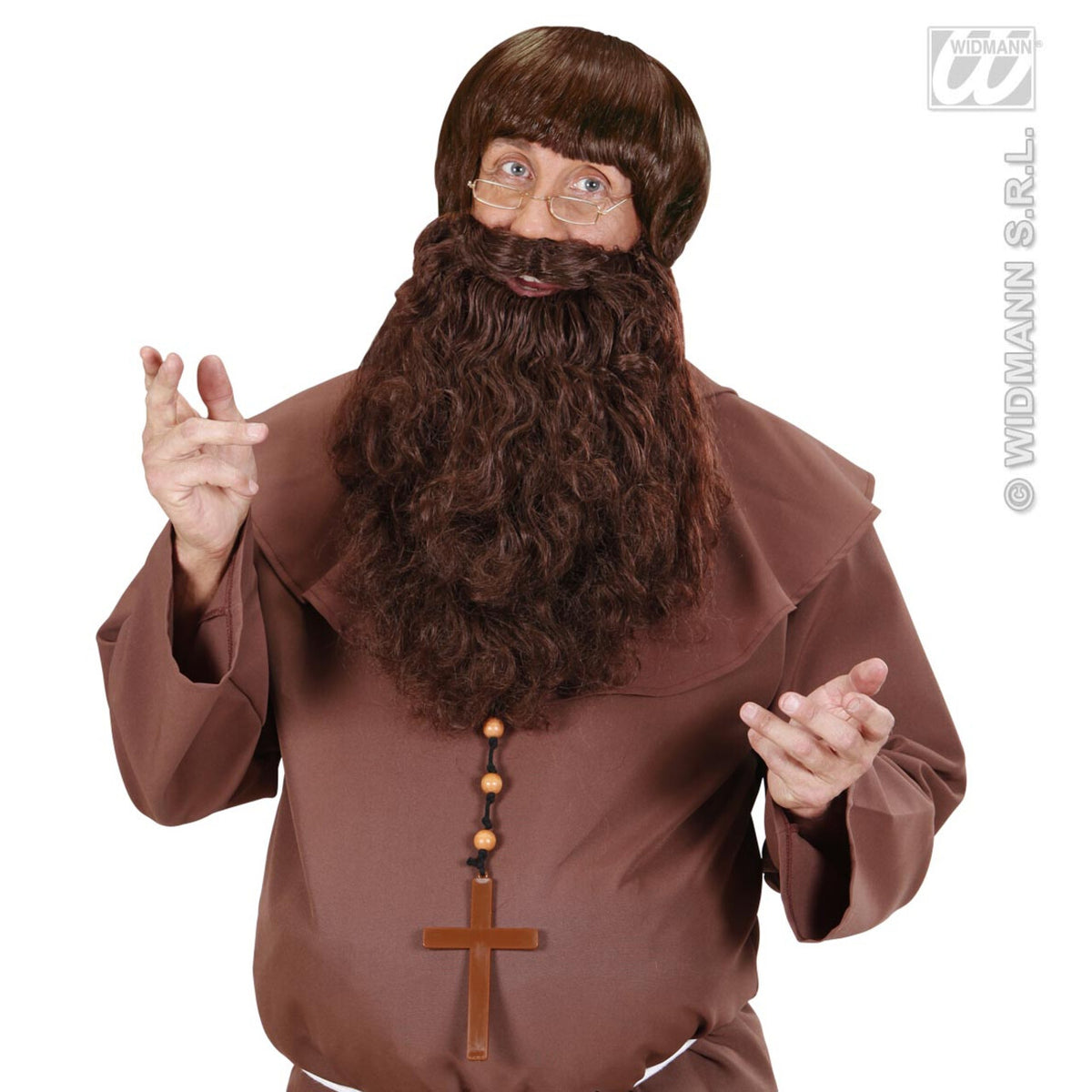 Op deze afbeelding zie je een Accessoires, van het merk Widmann. Maxi Baard Bruin