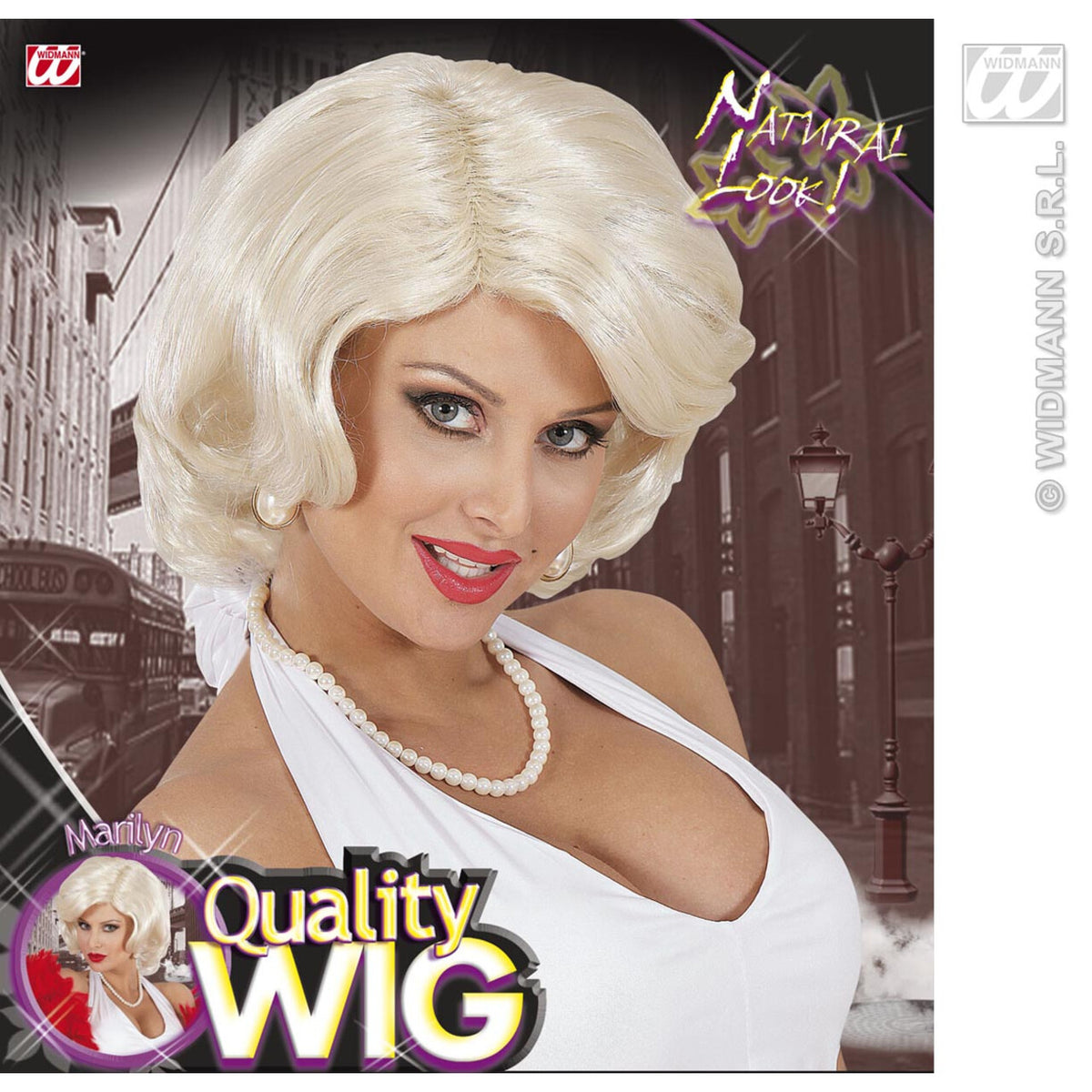 Op deze afbeelding zie je een Accessoires, van het merk Widmann. Pruik, Marilyn