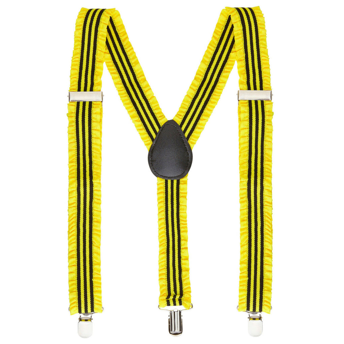 Op deze afbeelding zie je een Accessoires, van het merk Widmann. Raderboot Bretels Geel Met Plooien