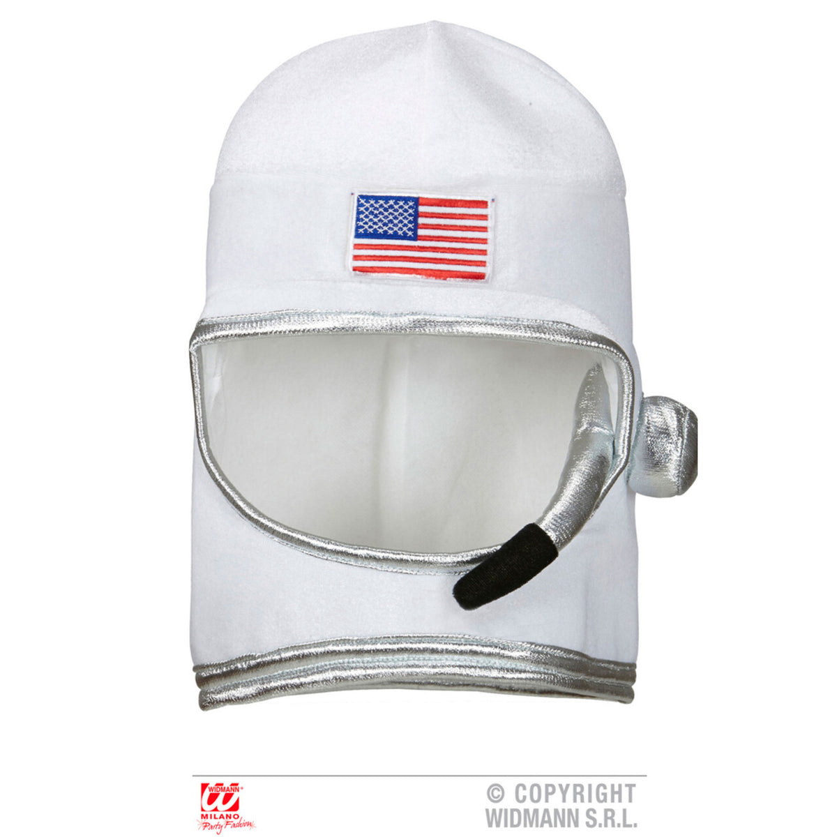 Op deze afbeelding zie je een Accessoires, van het merk Widmann. Nasa Astronaut Stoffen Helm