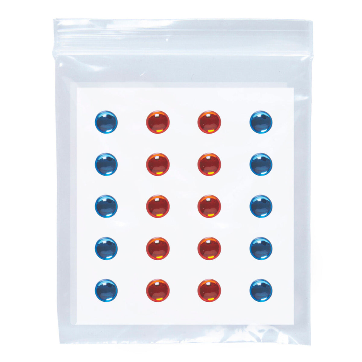 Op deze afbeelding zie je een Accessoires, van het merk Widmann. Opplak Set Van 40 Oog Edelstenen, Blauw / Amber