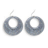 Boucles Doreilles Pailletées Argent Années 70-80