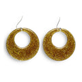 Boucles Doreilles Pailletées Dorées Années 70-80