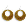 Boucles Doreilles Pailletées Dorées Années 70-80