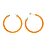 Boucles Doreilles Rock Chick Néon Orange