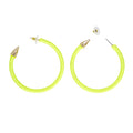 Boucles Doreilles Rock Chick Néon Jaune
