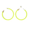 Boucles Doreilles Rock Chick Néon Jaune
