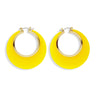 Boucles Doreilles Des Années 70 Disco Jaune Doré