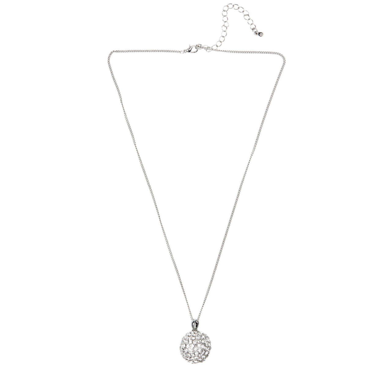 Op deze afbeelding zie je een Accessoires, van het merk Widmann. Disco Ketting Strass, Bol