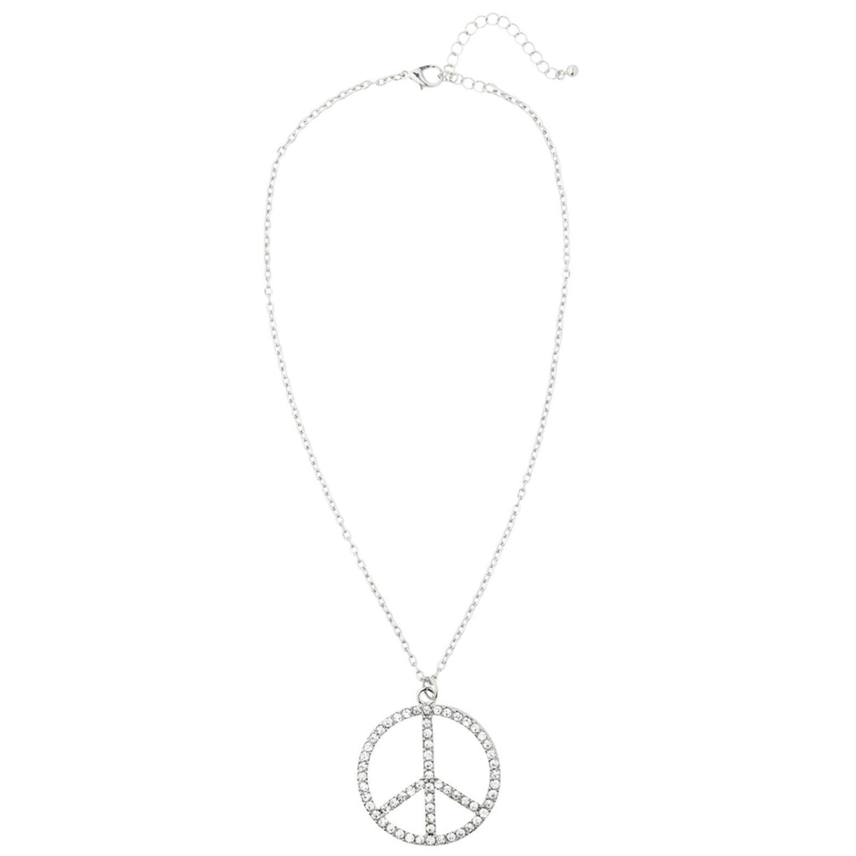 Op deze afbeelding zie je een Accessoires, van het merk Widmann. Peace Woman Ketting Strass, Hippie