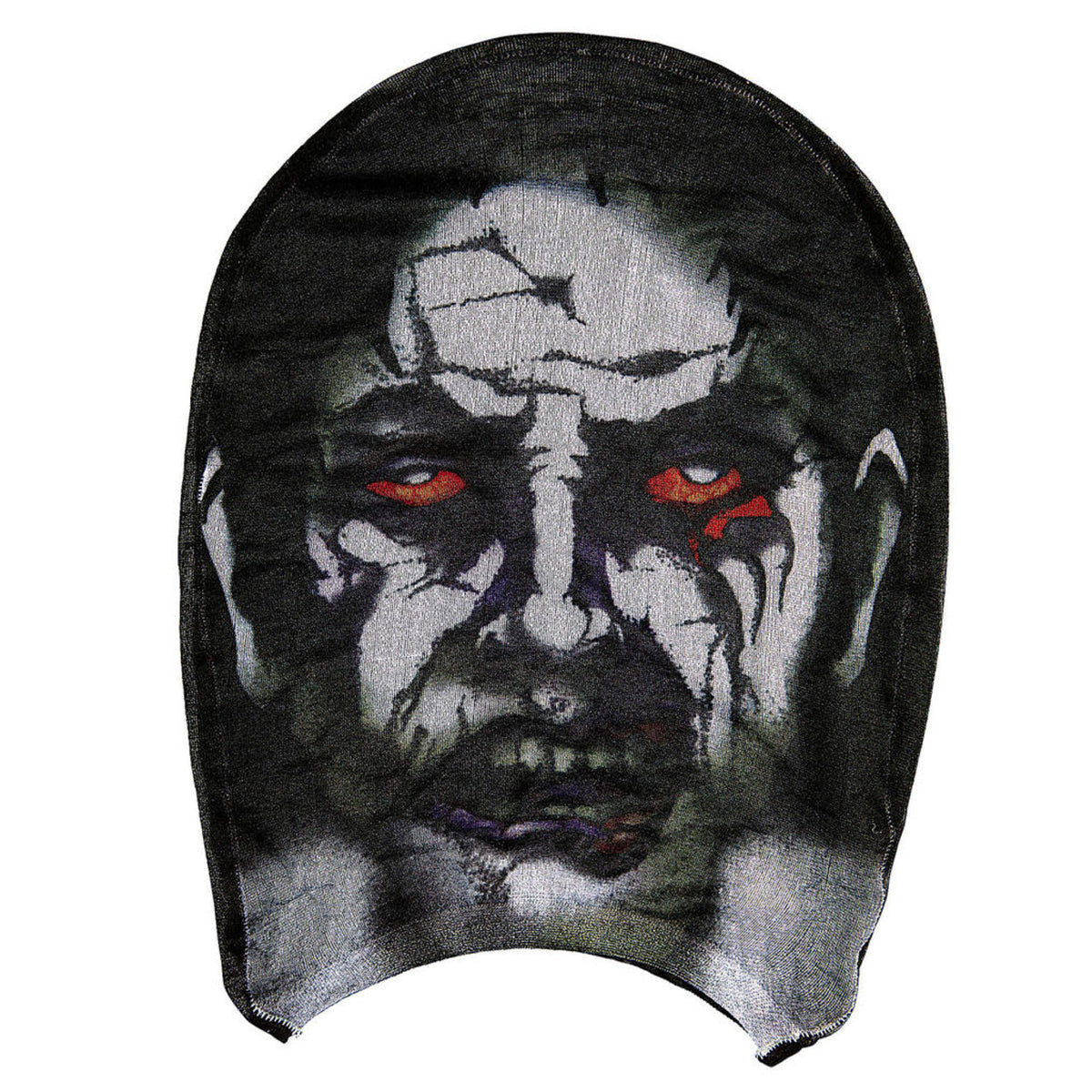 Op deze afbeelding zie je een Accessoires, van het merk Widmann. Aangenaam Stoffen Hoofdmasker Kwade Dood