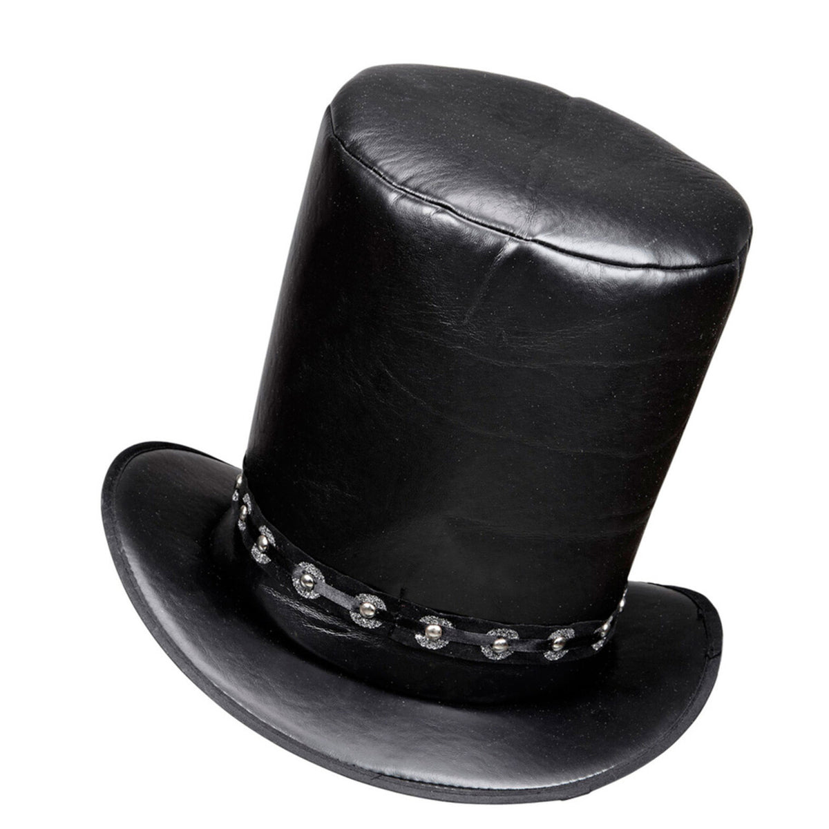 Op deze afbeelding zie je een Accessoires, van het merk Widmann. Engelse Hoge Hoed Lederlook