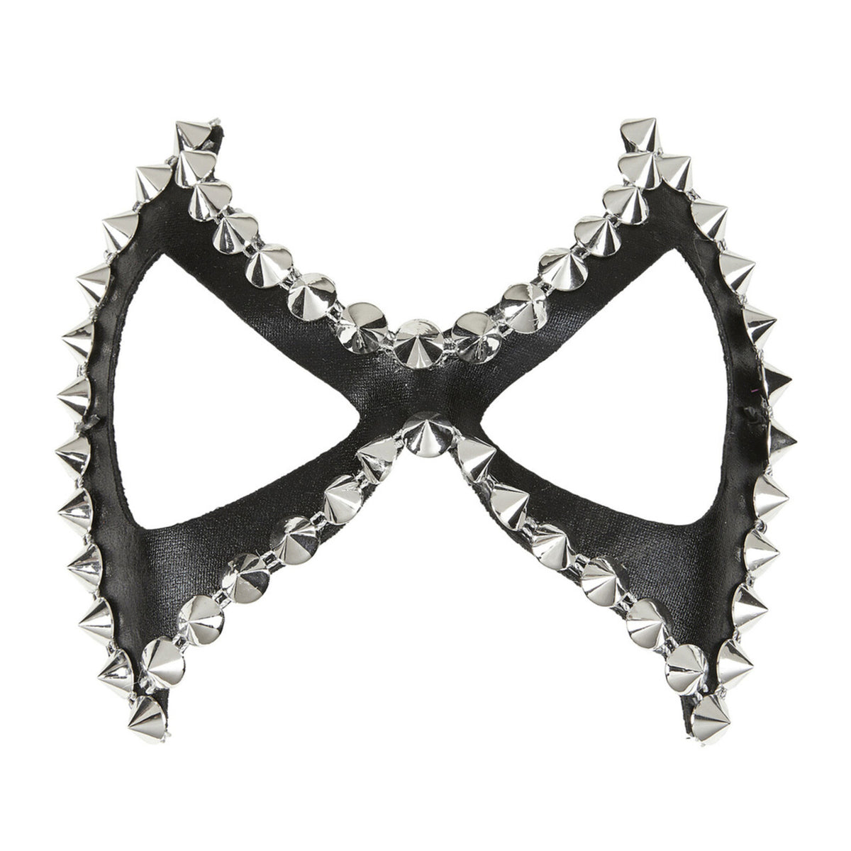 Op deze afbeelding zie je een Accessoires, van het merk Widmann. Mistress Oogmasker Zwart Sm Met Nagels