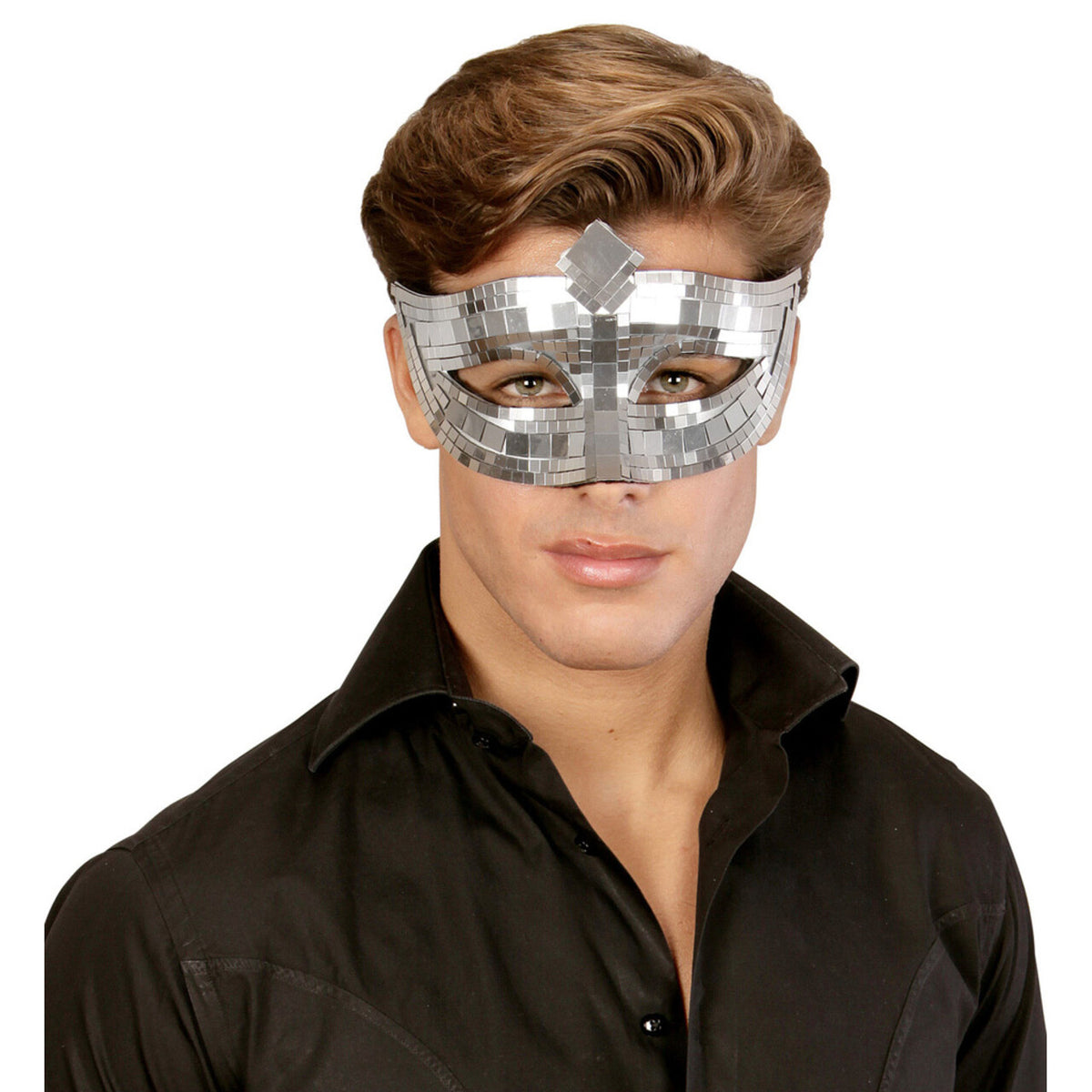 Op deze afbeelding zie je een Accessoires, van het merk Widmann. Oogmasker Katten Ogen Disco Dancing Hottie