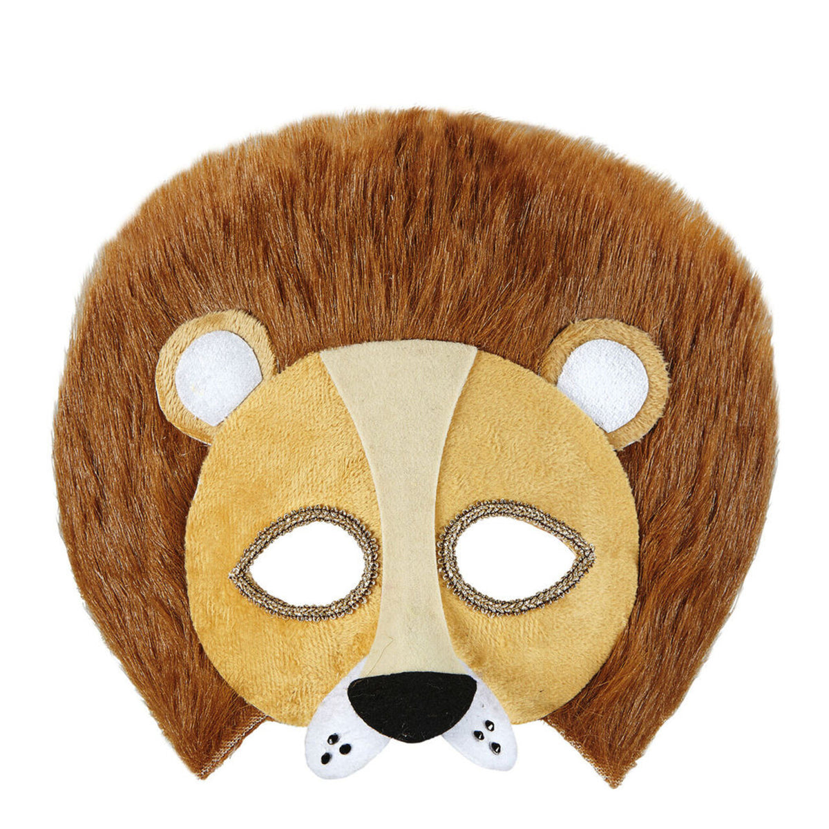 Op deze afbeelding zie je een Accessoires, van het merk Widmann. Lief Pluche Oogmasker, Leeuw