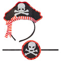 Ensemble Rapide Mini Chapeau De Pirate Avec Cache-œil