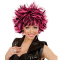 Perruque Punk Chick, Noir / Rose