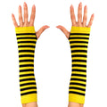 Gants Sans Doigts Rayés Abeille