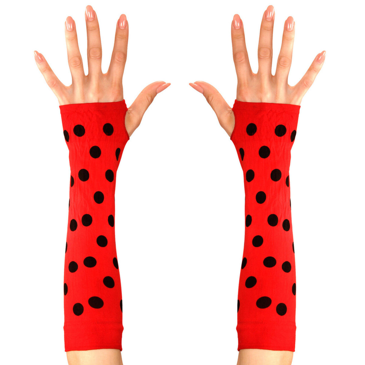 Op deze afbeelding zie je een Accessoires, van het merk Widmann. Bijpassende Vingerloze Handschoen Lieveheersbeestje