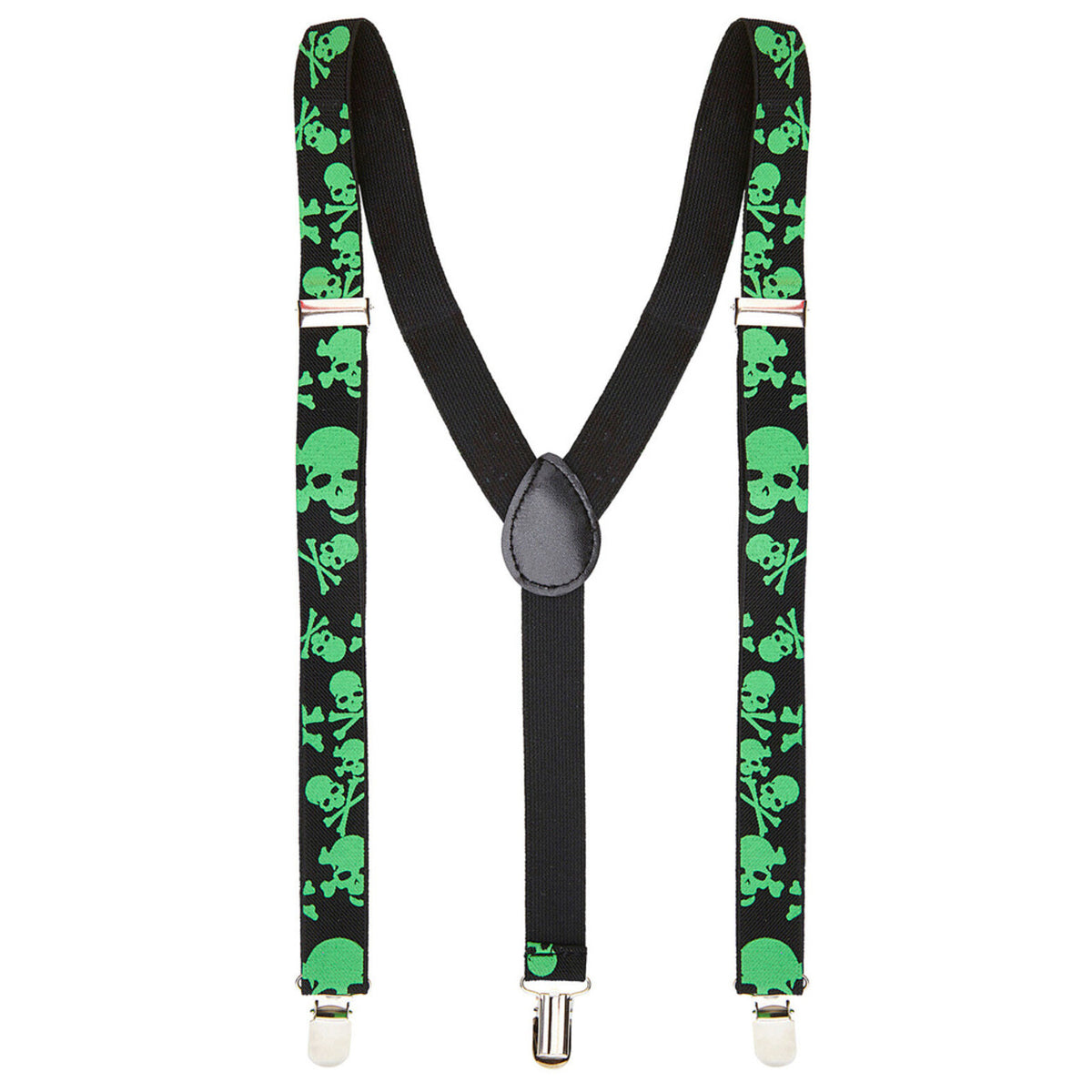 Op deze afbeelding zie je een Accessoires, van het merk Widmann. Halloween Bretels Giftige Schedels