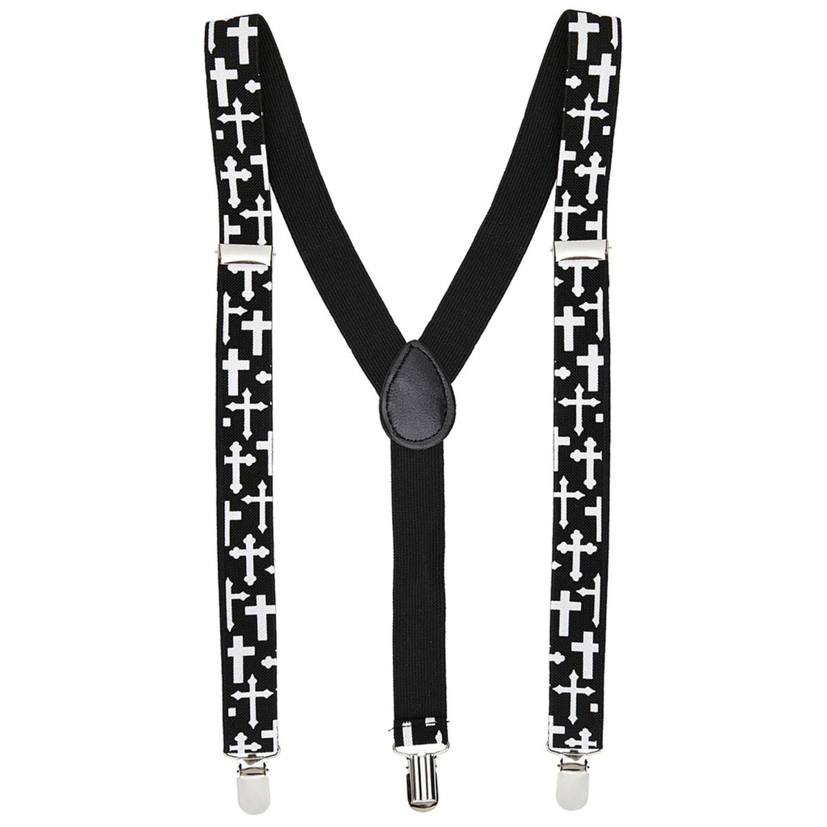 Op deze afbeelding zie je een Accessoires, van het merk Widmann. Katholieke Bretels Kruizen