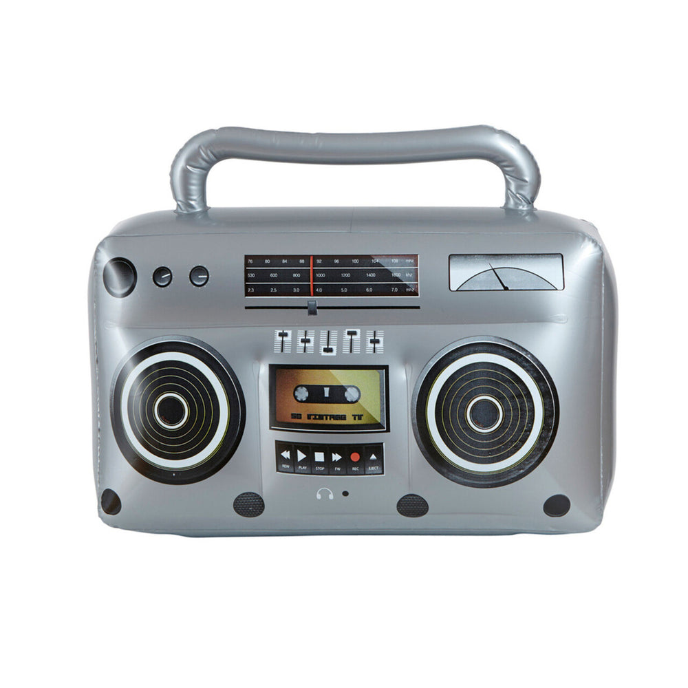 Op deze afbeelding zie je een Decoratie, van het merk Widmann. Ghettoblaster Opblaasbare Radio 50 Centimeter
