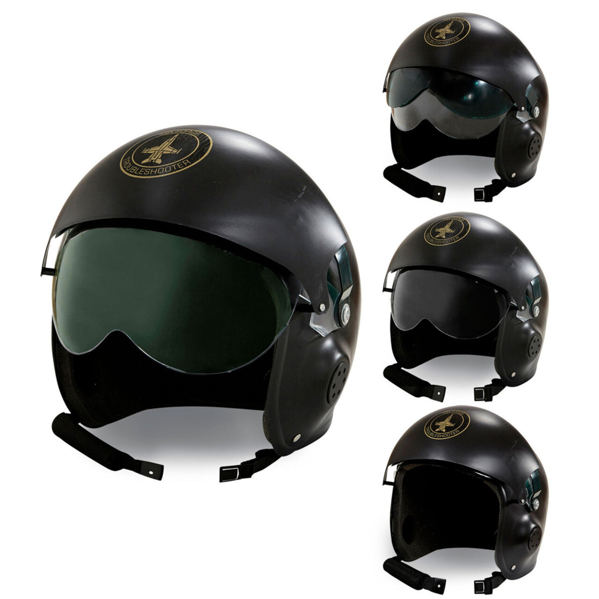 Op deze afbeelding zie je een Accessoires, van het merk Widmann. Stoere Helm Straaljager Piloot
