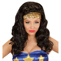 Perruque De Super-Héroïne Avec Bandeau à Paillettes
