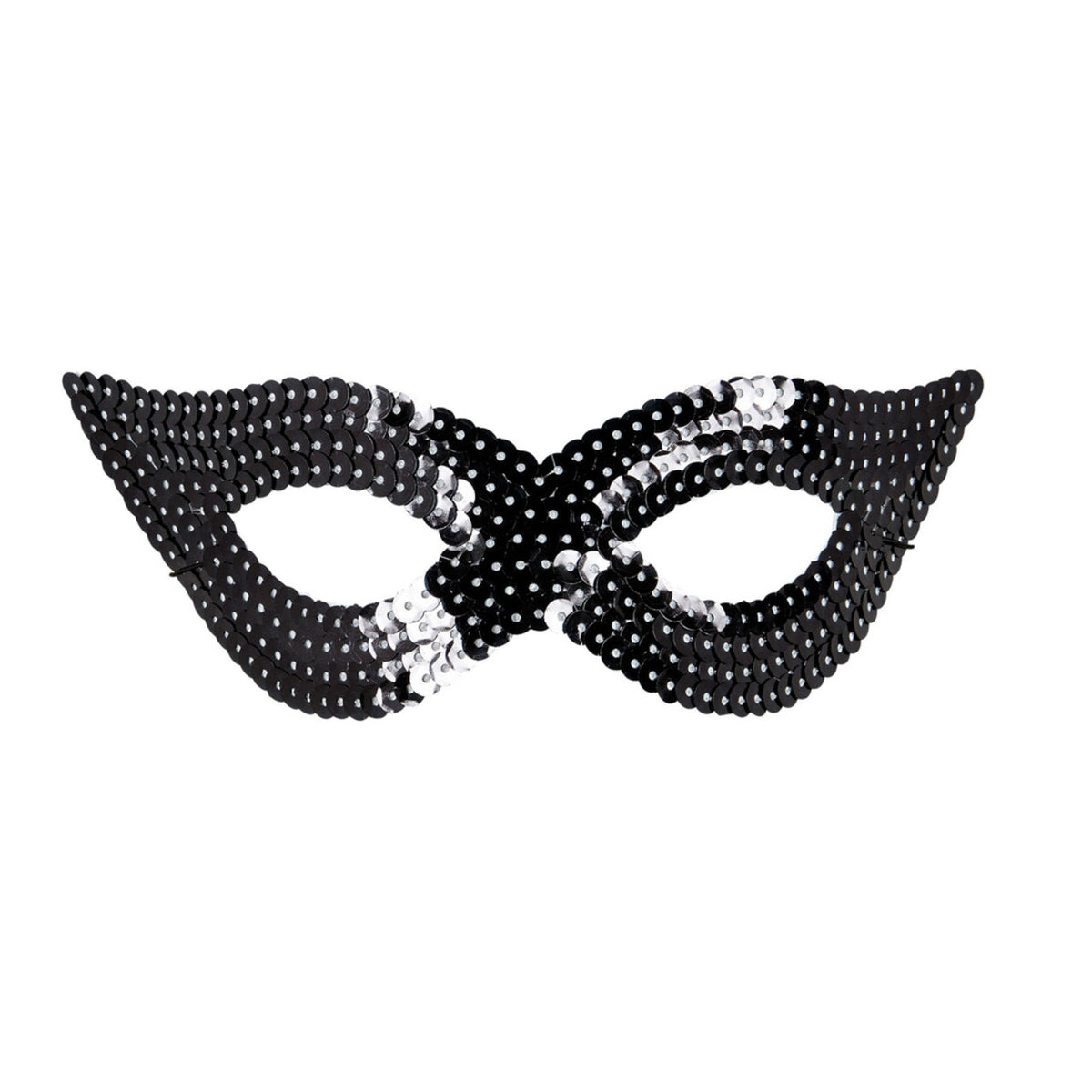 Op deze afbeelding zie je een Accessoires, van het merk Widmann. Erotica Oogmasker Pailletten, Zwart