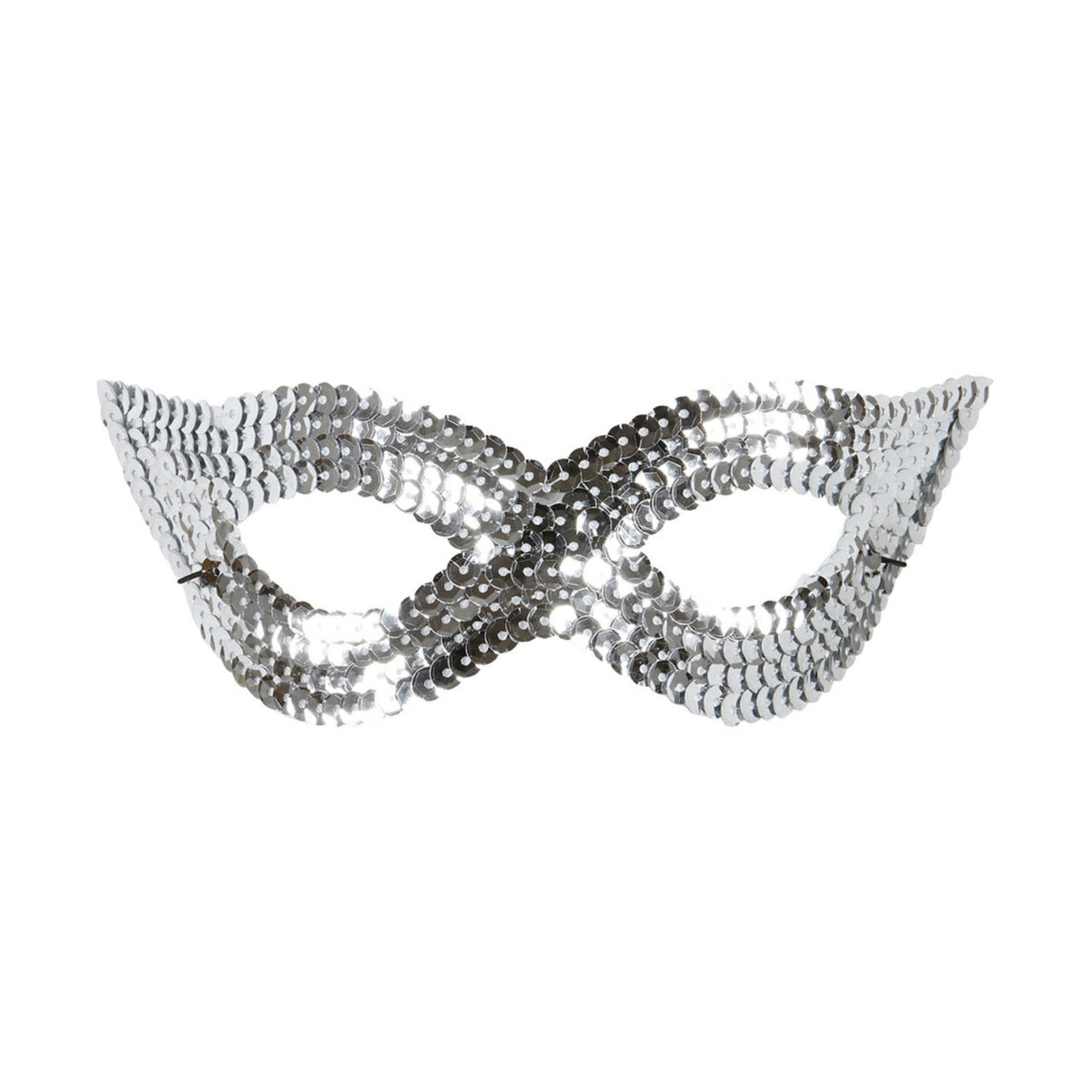 Op deze afbeelding zie je een Accessoires, van het merk Widmann. Erotica Oogmasker Pailletten, Zilver