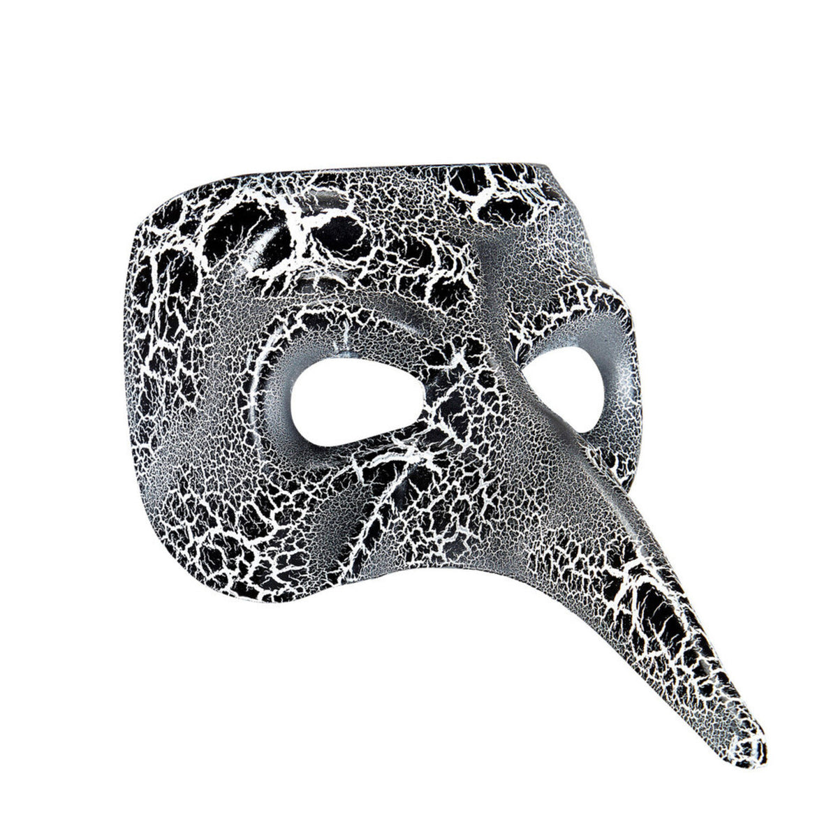 Op deze afbeelding zie je een Accessoires, van het merk Widmann. Extravaganza Venetiaans Masker Met Lange Neus Zilver