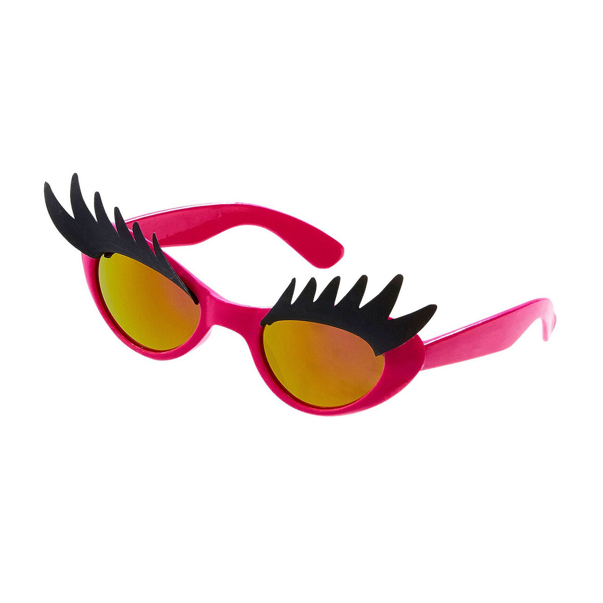 Op deze afbeelding zie je een Accessoires, van het merk Widmann. Futura Bril, Roze Met Wenkbrauwen