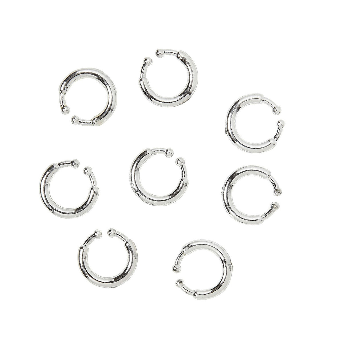 Op deze afbeelding zie je een Accessoires, van het merk Widmann. Hipster Clip-On Piercings