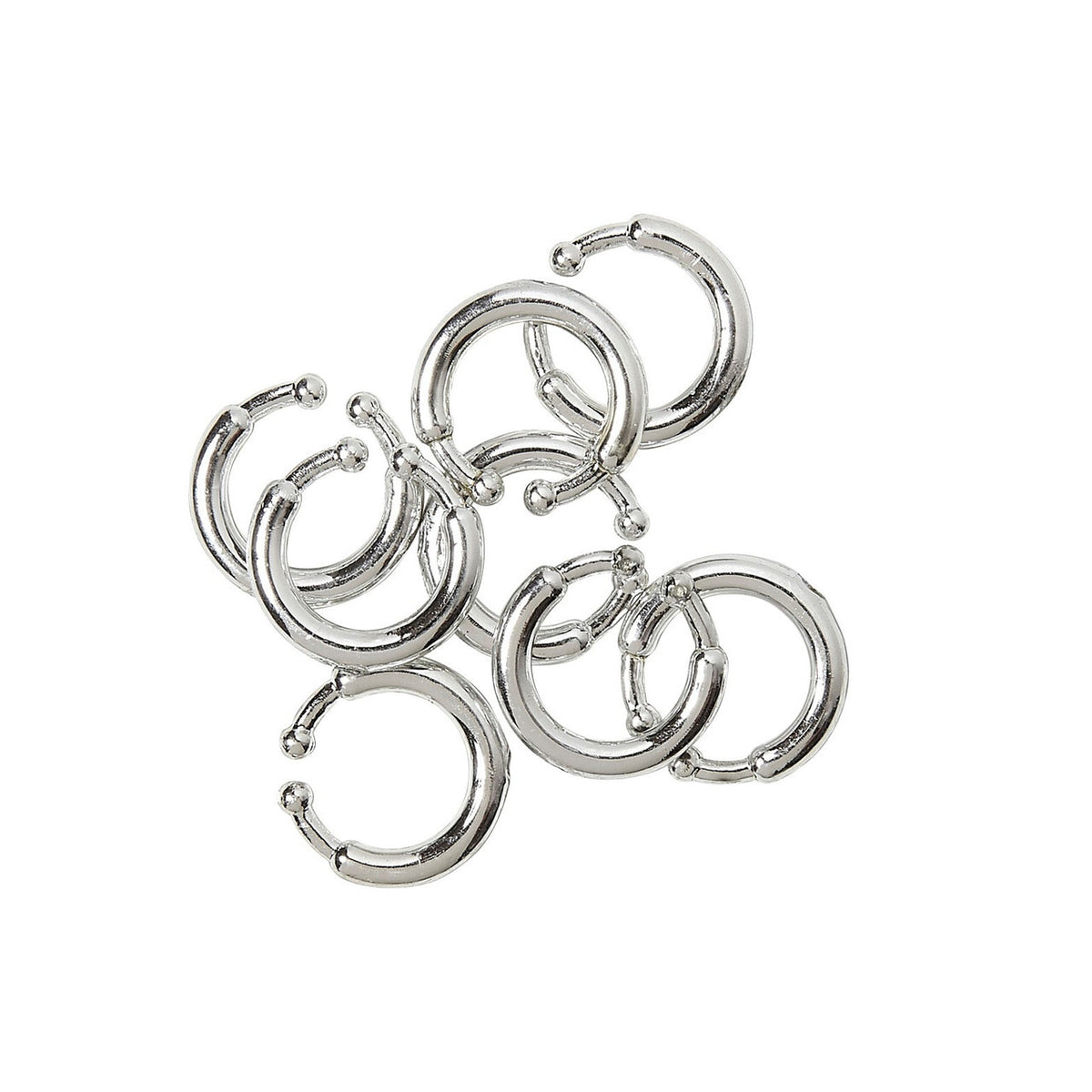 Op deze afbeelding zie je een Accessoires, van het merk Widmann. Hipster Clip-On Piercings