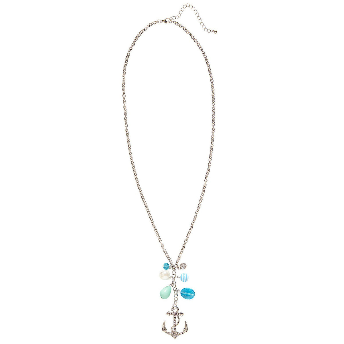 Op deze afbeelding zie je een Accessoires, van het merk Widmann. Marine Strass Ketting Anker