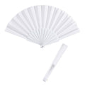 Éventail Flamenco En Tissu Blanc